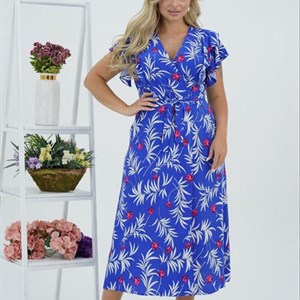 Очень красивое и нежное платье на запах из штапеля