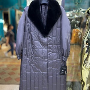 Новинка плащ пальто с норкой воротниками внутри верблюд