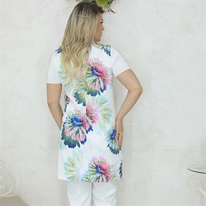 Длинный жилет Паула из барби с ярким принтом на каждый