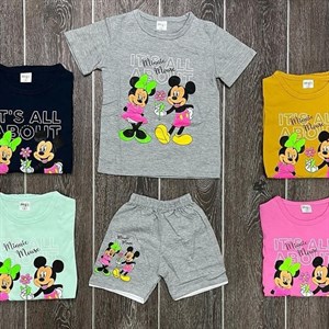 Оптовые продажи новинок футболок с шортиками Размеры