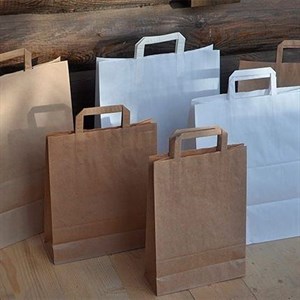 Крафт пакеты с бумажной ручкой Формат А5 16 сом А4