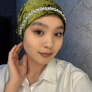 Весенний платок Дулька с бусинками - оптовая продажа