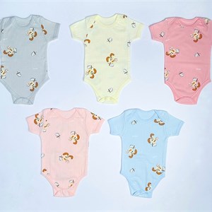 Боди с короткими рукавами для новорожденного летний