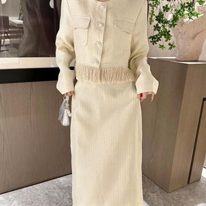 Шикарный твидовый костюм Производство Пекин Размер