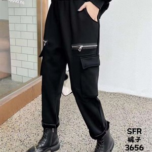 Модель 3656 Штаны в стиле Спорт шик из трикотажа на