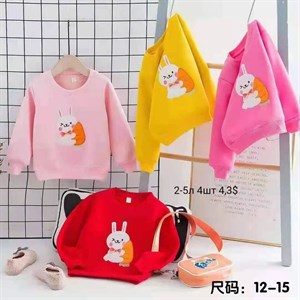 Свитшот для малышек На флисе  