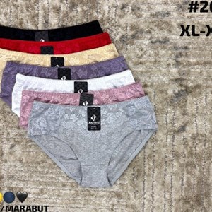 ANTTIFU MARABUT — женские трусы (арт. 2649), 7 расцветок, оптом 12 шт, размеры XL–XXXL