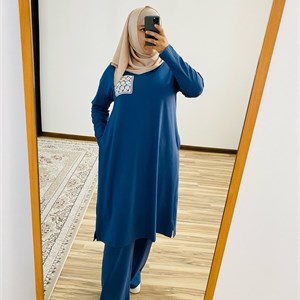 Kamelia kg_   Костюмы двойки Длинная туника с карманами