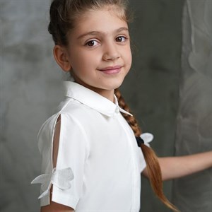   Школьная рубашка из шифона Качество Количество