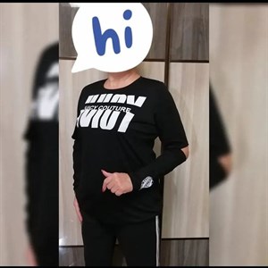 Модель 7097 Футболка трикотаж лапша На рукавах имеются