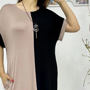 Длинное платье бохо Нина из материала трикотаж бамбук