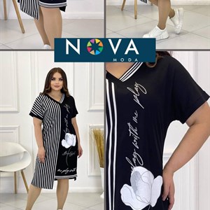 Платье Спорт Шик Размеры 50 52 54 56 Ткань трикотаж