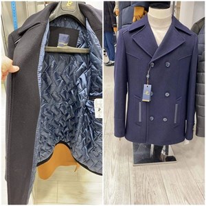   Укороченная двубортная модель   утепление кашемировая