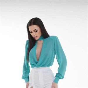 Наши рубашки на запах   Ткань Креп шифон 996 501 444