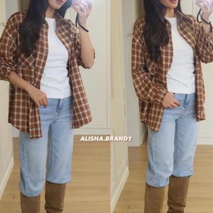 Новая коллекция женской одежды в Бишкеке - Рубашка в клетку