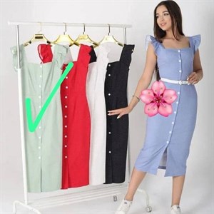 Сарафан Ткань хб Размер 42 44 Рабочие пуговицы Цена