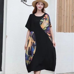 Модель 8911 Летнее шёлковое платье в стиле Бохо Прекрасно