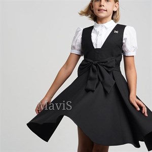 Шикарный школьный образ RICOMORA сарафан SASHA блузка