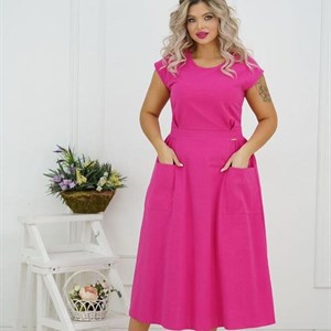 В легком и приятном к телу Хб платье от Jazu brand