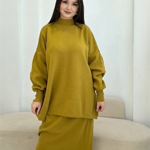 Женский вязаный костюм-двойка из Турции, 7 цветов, размер стандарт