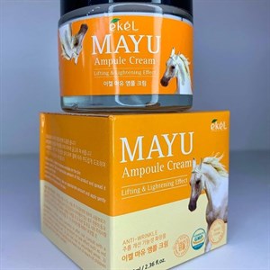 Ампульный крем для лица с лошадиным жиром Ekel Mayu