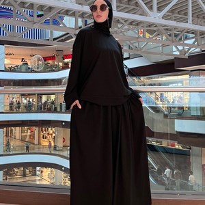 Двойка мим Ткань супрем трикотаж Юбка очень широкая