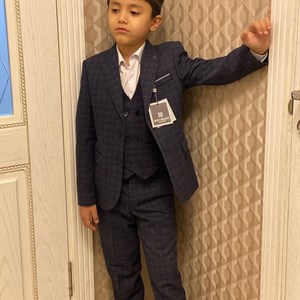 Стильный костюм тройка на мальчика с 6 до 11 лет Производство