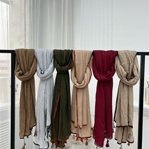 Самые шикарные Палантины Вафельные  Топ продаж Размер