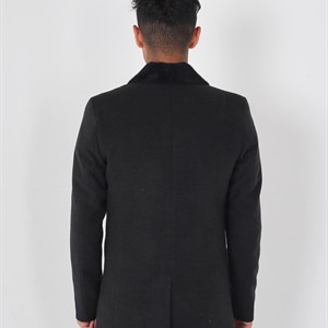 Полупальто мужское шалевый воротник Осень Зима Весна