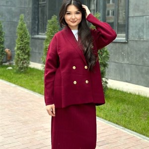 Стильный женский комплект-двойка из качественной вязки, производство Турция