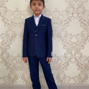 Стильный костюм тройка на мальчика с 6 до 10 лет Ткань