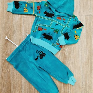 Двойки костюмчики велюровые для малышей от 6 до 12 месяцев