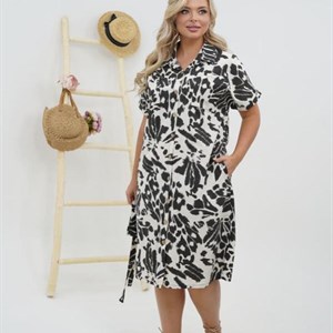 Актуальное платье сафари из Турецкого льна идеальный