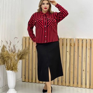 Новинка Стильная двойка Арт 19314 рубашка в полоску