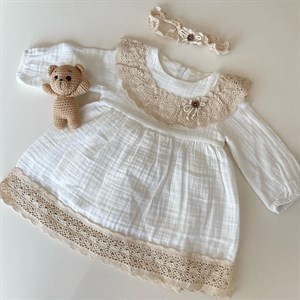 Нежные платья для девочек в комплекте с повязками