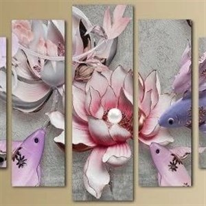 Модульная картина из пяти частей Размер 80 на 140