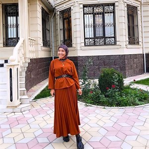 На мне шикарная трикотажная двойка от нашего бренда