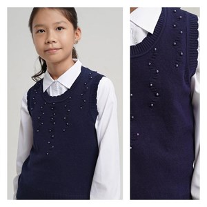 Стильные и модные школьные жилеты для девочек и подростков