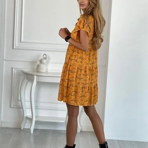 Яркий горчичный рубашкиженскиеоптом одеждадордойоптом