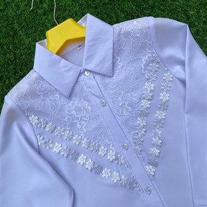 Школьные блузки от 6 до 10 лет Ткань бенгалин   Цена