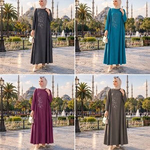 Стильные женские платья из Турции — размеры L–3XL, ткань кристал
