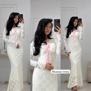 Платье макси из кружева - абсолютная новинка!