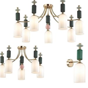 В наличии 3 5 8 лампа и бра Подвес Цвет металла латунь