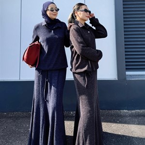 Тёплые костюмы для прохладных дней - идеальный стиль