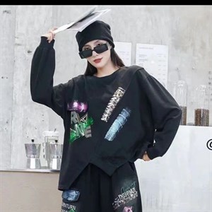 Модель 8817 Креативный бомбер ассиметричный низ на