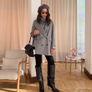 Трендовое женское пальто с жилеткой оптом из Гуанчжоу