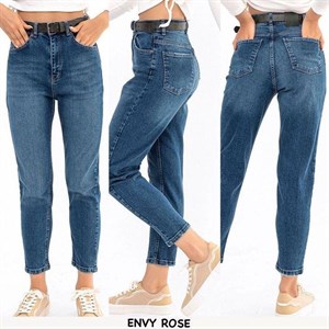 Джинсы МОМ  Высокая посадка  Свободное лекало  Слегка