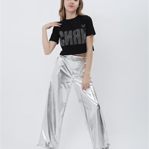 Получили повтор Двойка Сияй Ткань брюк Космос Ткань