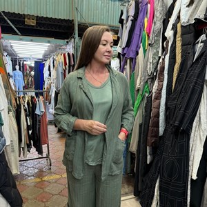 Двойка изо Льна Цена 4200 сом Футболка или майка на