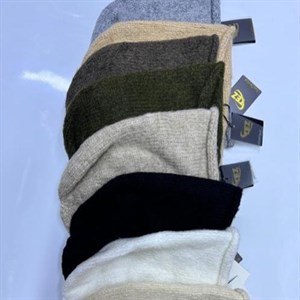 Шапочка гладкая с обворотом теплый кашемир вязка Размер